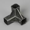 Conector T de plástico para juntas, estante de flores, barraca, casa de animais de estimação, casa de crianças, construção de tubo quadrado, acessórios de material quadrado