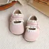 Sapatos de Couro com Renda Francesa 2026 Primavera e Outono Novos Estilo Coreano Sapatos de Princesa com Laço para Meninas com Saia