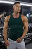 Chaleco acanalado de seda helada tejido nuevo Youngla para hombre, chaleco deportivo de fitness, mallas para correr, baloncesto, entrenamiento