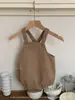 Roupas Infantis Jenny 2026 Outono/Inverno Novo Estilo Macacão de Bebê para Meninas, Macacão Estiloso Estilo Britânico Roupa de Engatinhar Macacão