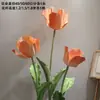 Flores Tulipas Artificiais Grandes Feitas de Eva, Impermeáveis para Decoração de Cena Externa, Flores Artificiais para Vitrine de Shopping, Flores Artificiais de Eva