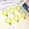 Pulsera de Pascua de dibujos animados para niños con cuentas de cristal, pulsera colorida de margarita, pulsera elástica de esmalte coloreado para estudiante