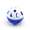 Juguete para gato sonido campana bola plástico hueco bola doble color juguetes interactivos para gato suministros para mascotas en stock venta al por mayor