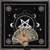 Toalha de Mesa Tarot Céu Estrelado Tarot Fase da Lua Toalha de Mesa Decorativa Jogo de Tabuleiro Jogo de Cartas Jogo de Shuffleboard Decoração Toalha de Mesa Tarot