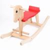 Cavalo de balanço de madeira maciça bebê bebê brinquedo infantil cavalo de Tróia bebê cavalo de Tróia presente de 1 a 8 anos