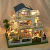 Casa de Campo DIY Tianyu Modelo de Villa Quebra-cabeça Mover o Cérebro Brinquedo de Montagem Manual Presente Criativo de Aniversário para Meninas