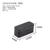 Caja metálica rectangular con tapa plana para pasteles de copo de nieve y pasteles de piña, caja metálica de embalaje universal portátil, caja de alimentos hecha a medida para rollitos de huevo