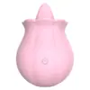 Novo ovo vibratório da Amazon em formato de flor de abóbora e rosa com função de lambida e sucção, um dispositivo erótico de automassagem feminina