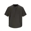 Camiseta de Manga Corta Desestructurada Estilo Americano Nanxia para Hombre, Nueva Tendencia Verano 2026 Diseño de Marca Casual Cuello Redondo