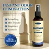 Spray desodorante antitranspirante eliminador de olores transfronterizo, todo en inglés, fragancia refrescante para el cuerpo para el olor de las axilas
