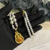 Collar Chapado en Oro para Mujer, Colgante Versátil de Moda Vintage con un Diseño de Alta Gama Cadena para Suéter Accesorio de Ropa