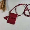 Funda de Teléfono Móvil Directa de Fábrica con Correa Ajustable Mini Bolsita de Tarjeta de Queso Bolsita de Galleta con Correa Fina para el Hombro Billetera para Monedas