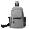 Nova Bolsa Transversal Masculina, Bolsa de Peito Multifuncional da Moda, Bolsa de Ombro Casual Leve para Exterior, Mochila Simples Impermeável e Resistente ao Desgaste
