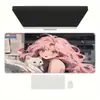 Mouse Pad de Jogo de E-Sports Bidimensional de Personagem de Anime Grande de Alta Qualidade Espessado e Resistente a Manchas Teclado de Computador Pad de Mesa