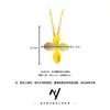 Set de Lirio Dorado Arena Estilo de Lujo Ligero Gama Alta Collar Anillo Pendientes Flor de Cuatro Hojas Punto de Hada Diamante para Mujer Venta al por Mayor