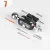 Adaptador de Cabezal de Repuesto para Accesorio de Trípode 1/4 Clip de Cacahuete para Cámara de 360 Grados Soporte para Teléfono para Cuello