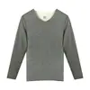 Ropa Interior Térmica Sin Costuras para Hombre, Forrada de Felpa y Engrosada, Resistente al Frío de Otoño e Invierno, Prenda Única de Manga Larga de Lana Base para Hombre