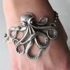 Comercio exterior nueva moda plata antigua bronce antiguo pulsera de pulpo de roca ventas directas de fábrica