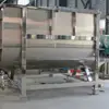 Misturador horizontal de aço inoxidável, máquina misturadora de aditivos para fertilizantes compostos em pó químico, misturador horizontal de dupla hélice