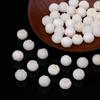 Jade Branco Natural Raiz de Bodhi Lótus Esculpido Gato Queimado em Carvão Contas Soltas Artesanato DIY Pulseira de Sementes de Bodhi Contas de Oração Acessórios