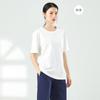 Camiseta esportiva masculina e feminina, roupas soltas para dança, manga curta, dança moderna, top de verão