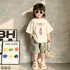Ropa Popular de Alta Calidad para Niños y Niñas Camiseta de Manga Corta de Algodón Puro Verano 2025 Tallas Pequeña y Mediana Bebé Lindo Impreso