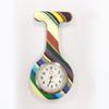 Reloj de Enfermera para Mujer Impermeable Reloj Colgante con Pin Simple Reloj de Bolsillo de Silicona Estudiante Prueba de Batería Reloj de Bolsillo para el Pecho de Doctor