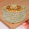 Boda nuevo pulsera de brazo de strass AB para actuación en escenario Negro Pistola Diamante Cristal adornos para mano accesorios al por mayor 1035