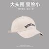 2024 Nuevo sombrero de cabeza grande para mujer con combinación de colores, bordado de letras, que hace que la cara se vea pequeña, gorra con visera para hombre, gorra de béisbol de copa semidura, moda