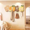 Colgador de Pared con Gancho para Entrada de Paz y Alegría Decoración de Pared Estante de Almacenamiento para Puerta Arte de Pared de Dibujos Animados Ins para Dormitorio