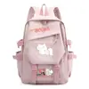 Mochila de mercancía del anime Magical Girl Madoka Magica Kuubi, con Madoka Kaname y Akemi Homura, una mochila escolar estilo 2D para niñas