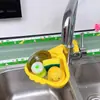 Cesta de Drenaje para Fregadero de Jirafa Cocina Hueca Colgable Perilla Doméstica Sin Manchar Manos Filtro de Residuos de Comida