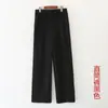 Transfronterizo 20 Primavera y Otoño nuevos pantalones de pierna ancha para mujer cintura alta drapeado sueltos pantalones harén celebridad de Internet seda de hielo cortos casuales delgados