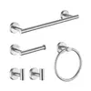 Estante de Almacenamiento de Baño de Cinco Piezas de Acero Inoxidable Personalizado Estante para Toallas Multifuncional Juego de Estantes de Almacenamiento Transfronterizo