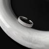 Anillos apilables de circón modernos y geniales para mujer, de moda y creativos, deslumbrantes anillos abiertos estilo celebridad de Internet, anillos de nicho para el dedo índice