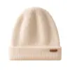 Gorro Cálido 100% Cachemir Puro para Hombres y Mujeres, Nuevo Gorro de Lana Tejido de Invierno, Gorro Casual, Gorro para el Frío al Aire Libre