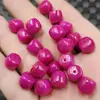 Cuentas sueltas estilo vintage color rojo rosa, cuentas tipo barril de jade cuarcita, cuentas espaciadoras y cuentas para accesorios de joyería DIY