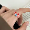Anillo de gatito más vendido transfronterizo, exquisito acabado cepillado, lindo diseño de mascota, dulce regalo para amigas, joyería para mujer al por mayor