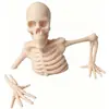 Decoración de Halloween: Adorno de escritorio de esqueleto simulado de medio cuerpo, adorno de decoración de jardín de esqueleto gateando de medio cuerpo