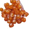 Cuentas Hexagonales de Ágata Naranja, Cuentas Sueltas de Jade, Cuentas de Estilo Antiguo con Agujero Grande, Cuentas para Accesorios de Joyería DIY