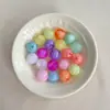Acrílico Macaron Duas Cores 14/16mm Contas Abóbora Contas Artesanais Acessórios DIY Pulseira Mista Contas Soltas