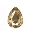 Cristal de vidro em forma de gota de gordura com garra e furo, costurado à mão, garra única, broca de vidro, joias DIY, acessórios para roupas, acessórios