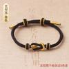 Cuentas de Transferencia de Oro Duro 3D de Jade Hetian de Jade DIY Hechas a Mano Semiterminadas Diseño de Nicho Exquisito Cuerda de Mano al por Mayor