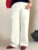 Jeans reto de perna larga com cintura alta para mulheres plus size, coleção de outono 2026, modelagem solta, que cobre o quadril, calça comprida até o chão para mulheres plus size, modelo NK1502