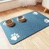 Transporte transfronteiriço: tapete simples de terra de diatomáceas antiderrapante para cães, tapete de alimentação para animais de estimação durável e fácil de limpar, pode ser cortado no tamanho, adequado para uso como tapete de cerca, em estoque