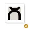 Combinação abstrata simples moderna em preto e branco Pintura decorativa Sala de estar Sofá Fundo parede mural modelo quarto quadrado pendurado pintura