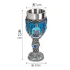 Enesco Copo Harry Potter Copo Chama de Hogwarts Modelo de Copo Copo de Água Decoração Presente de Aniversário Taça de Vinho Tinto