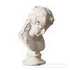 Resina pequeños adornos tipo yeso estilo europeo busto de Ariadna cabeza de Arias figura nórdica