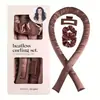 Set de Rulos Sin Calor Rulo de Rizado Sin Calor de Satén Anillo para el Cabello para Mujeres Herramienta de Rizado de Ondas Grandes Amigable para Dormir