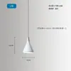 Lámpara colgante pequeña blanca de estilo industrial, creativa y única, adecuada para cafeterías, pastelerías, restaurantes y barras de bar, pantalla colgante de una cabeza tipo tapa de olla